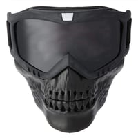 Kuuleyn Odnímateľné motocyklové okuliare s maskou na prilbu a ochranou tváre, vintage unisex okuliare na vonkajšie lyžovanie, motocyklové preteky, sivé 1