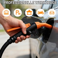 KUWUNG Prenosné elektrické čerpadlo na palivo pre kanistre – 2,4 GPM čerpadlo na prečerpávanie benzínu a nafty, bez batérií 4