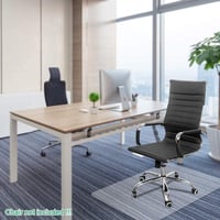 Kuyal 75x120 cm PVC Szőnyegvédő Székalátét Irodai Szék Alá Átlátszó Szegecselt 4