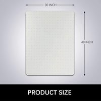 Kuyal 75x120 cm PVC Szőnyegvédő Székalátét Irodai Szék Alá Átlátszó Szegecselt 7