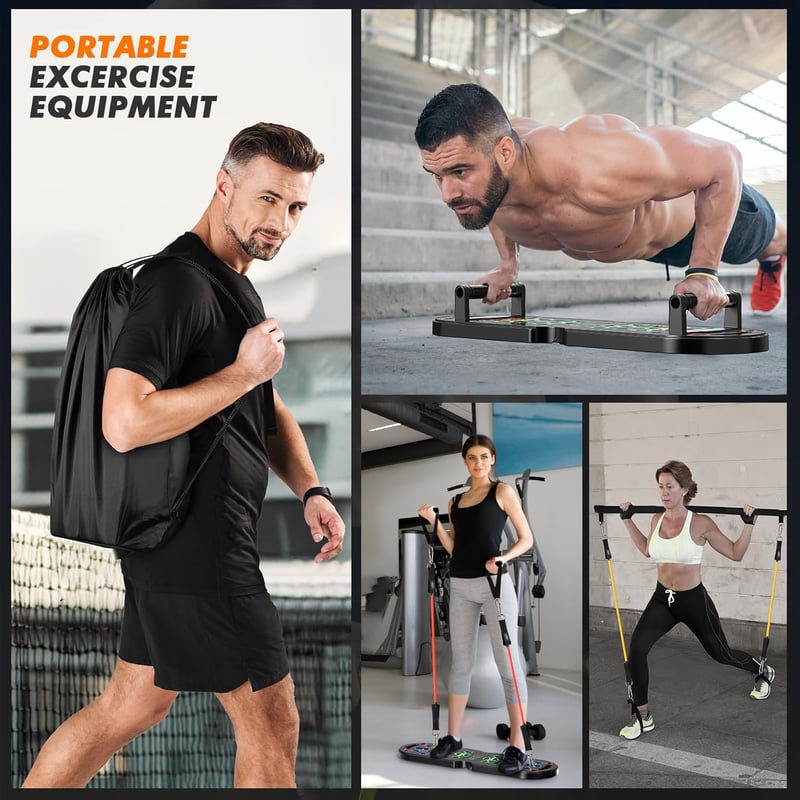 KUYOU 10 az 1-ben Fekvőtámasz Tábla Készlet Otthoni Edzéshez Fitnessgeräte