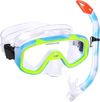 KUYOU Gyerek Snorkel Szett 180° Panoráma Maszk Búvárkodáshoz Fiúknak Lányoknak 1