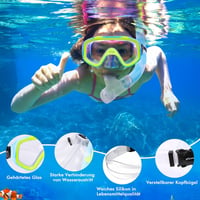 KUYOU Gyerek Snorkel Szett 180° Panoráma Maszk Búvárkodáshoz Fiúknak Lányoknak 2