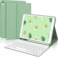 KVAGO Bluetooth Billentyűzet Tok iPad 10.2 inch Mágneses Világoszöld 1