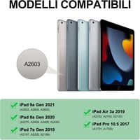 KVAGO Bluetooth Billentyűzet Tok iPad 10.2 inch Mágneses Világoszöld 2