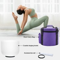 KVKA 432Hz Kristály Éneklő Tál 28cm D Hang Chakra Meditáció Jógához 9