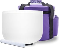 KVKA 432Hz Kristály Éneklő Tál 35cm F Hang Terápia Jóga Meditáció Hordtáskával - 14 inch F note 1