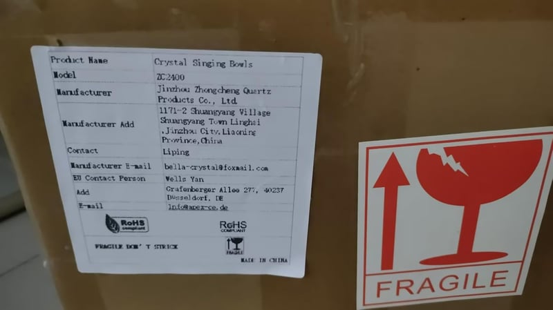 KVKA 432Hz Kristály Éneklő Tál 35cm F Hang Terápia Jóga Meditáció Hordtáskával - 14 inch F note
