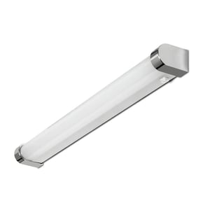 Kwazar Luminaire LED kupaonska rasvjeta za ogledalo, zidna svjetiljka s prekidačem, 15W 1500lm, IP44, neutralna bijela svjetlost, krom - s kozmetičkim oštećenjem