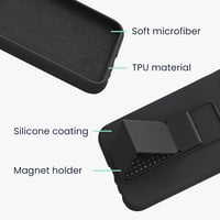 kwmobile Apple iPhone 13 TPU szilikon tok ujjtartóval és állvánnyal - Baltikum kék védőtok - Baltic Blue 2