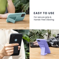 kwmobile Apple iPhone 13 TPU szilikon tok ujjtartóval és állvánnyal - Baltikum kék védőtok - Baltic Blue 4