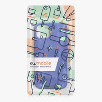 kwmobile Apple iPhone 13 TPU szilikon tok ujjtartóval és állvánnyal - Baltikum kék védőtok - Baltic Blue 7