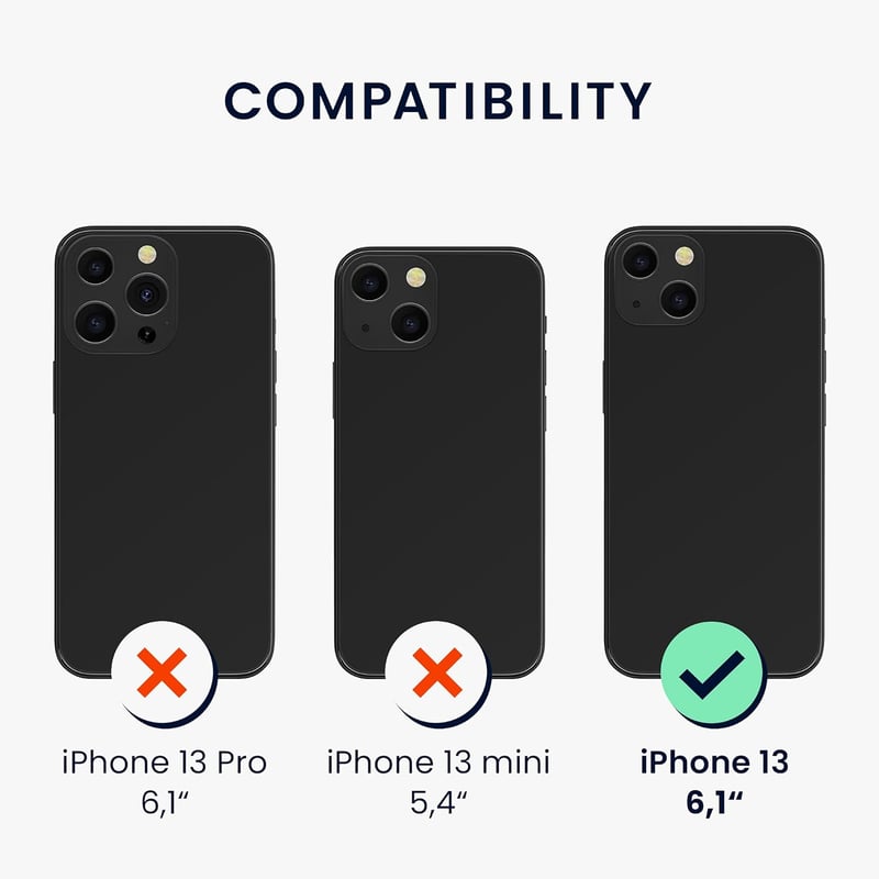 kwmobile Apple iPhone 13 TPU szilikon tok ujjtartóval és állvánnyal - Baltikum kék védőtok - Baltic Blue