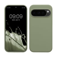 Silikónový kryt kwmobile na Google Pixel 10 / Pixel 10 Pro – Ochranný kryt kompatibilný s bezdrôtovým nabíjaním – sivozelený 1