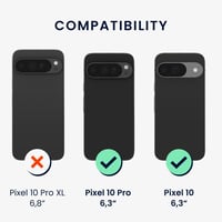 Silikónový kryt kwmobile na Google Pixel 10 / Pixel 10 Pro – Ochranný kryt kompatibilný s bezdrôtovým nabíjaním – sivozelený 2
