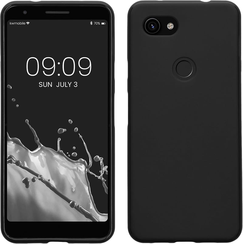 kwmobile Google Pixel 3a szilikon tok - matt fekete