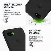 kwmobile Google Pixel 3a szilikon tok - matt fekete 3
