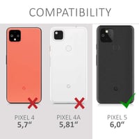 Husă kwmobile din TPU pentru Google Pixel 5 - Husă de protecție flexibilă din silicon cu suport pentru încărcare wireless - Auriu roz mat 6