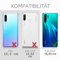 kwmobile TPU obal na Huawei P30 Pro - matná čierna 6