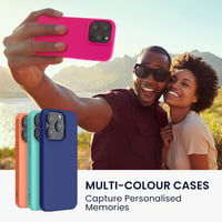 kwmobile iPhone 14 Pro szilikon tok, vékony TPU, vezeték nélküli töltéssel - neon pink 3