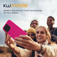 kwmobile iPhone 14 Pro szilikon tok, vékony TPU, vezeték nélküli töltéssel - neon pink 9