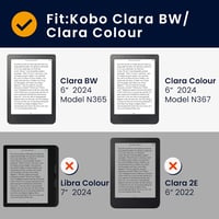 kwmobile Kobo Clara BW/Colour Tolino Shine védőtok - Napkelte mintás műbőr tok auto sleep funkcióval - Rising Sun Grey 6