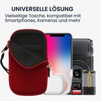 Univerzálne neoprénové puzdro na telefón kwmobile, veľkosť M (5,5") – červené 4