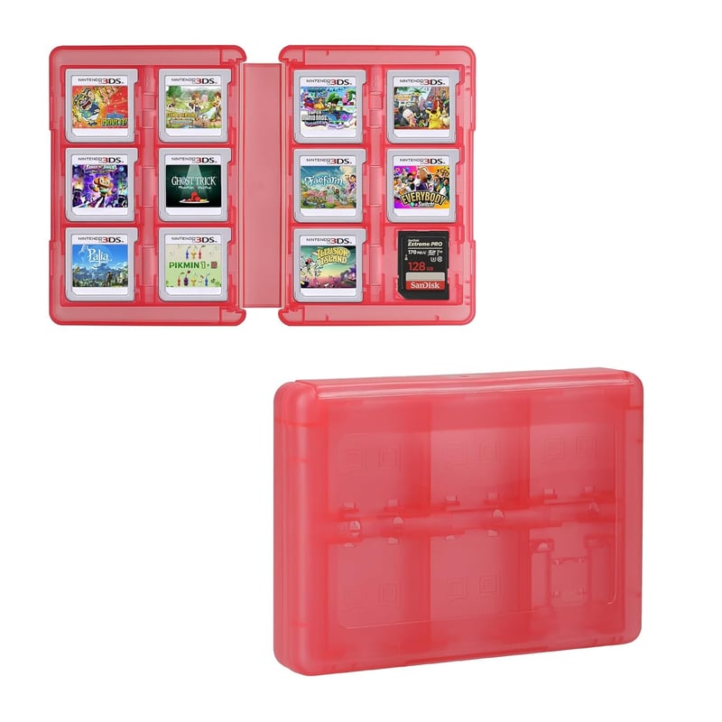 kwmobile Nintendo 3DS Játékkazetta Tároló Doboz 22 Játékhoz - Rózsaszín Tárolódoboz - Antique Pink