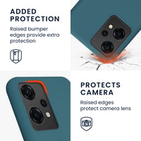 kwmobile TPU obal na OnePlus Nord CE 2 Lite 5G – Pružný gumový ochranný kryt s podporou bezdrôtového nabíjania – Petrolejovo modrý 3