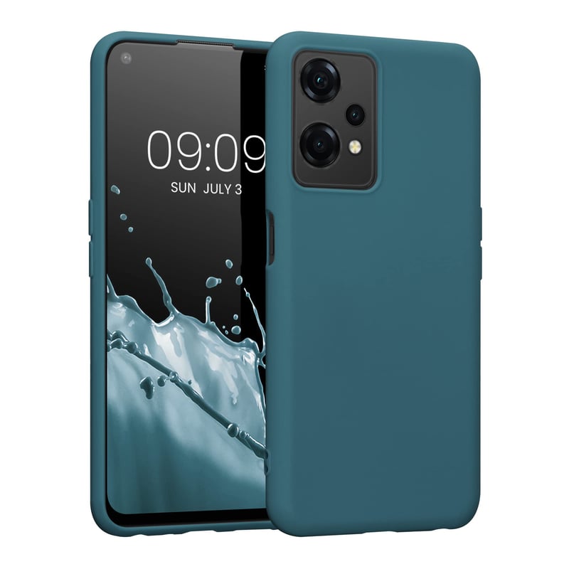 kwmobile TPU obal na OnePlus Nord CE 2 Lite 5G – Pružný gumový ochranný kryt s podporou bezdrôtového nabíjania – Petrolejovo modrý