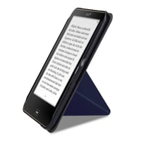Flipové puzdro kwmobile Origami so stojanom pre čítačku kníh Tolino Vision 1/2/3/4 HD - tmavomodré 5