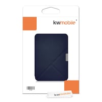 Flipové puzdro kwmobile Origami so stojanom pre čítačku kníh Tolino Vision 1/2/3/4 HD - tmavomodré 7