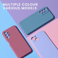 Silikónový kryt na Samsung Galaxy A13 5G kwmobile – pogumované puzdro na telefón – bordová fialová 4