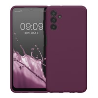 Silikónový kryt na Samsung Galaxy A13 5G kwmobile – pogumované puzdro na telefón – bordová fialová 5