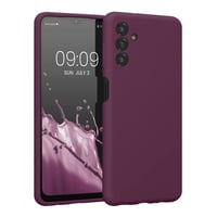 Silikónový kryt na Samsung Galaxy A13 5G kwmobile – pogumované puzdro na telefón – bordová fialová 1