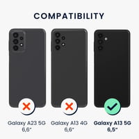 Silikónový kryt na Samsung Galaxy A13 5G kwmobile – pogumované puzdro na telefón – bordová fialová 6