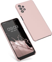 kwmobile Samsung Galaxy A32 5G szilikon tok, matt - órózsaszín 5