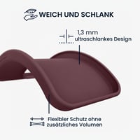 kwmobile TPU kryt na Samsung Galaxy A54 5G – Flexibilný silikónový ochranný kryt s podporou bezdrôtového nabíjania, pogumovaný povrch, farba hroznovo fialová 6