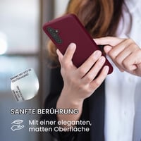 Husă TPU kwmobile pentru Samsung Galaxy A54 5G - Husă de protecție flexibilă, compatibilă cu încărcarea wireless, finisaj cauciucat de culoare magenta/violet 4