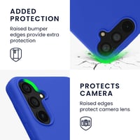 kwmobile Samsung Galaxy A55 5G szilikon tok, vezeték nélküli töltéssel - Baltic Blue 3