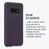 kwmobile Samsung Galaxy S10e szilikon tok - metál bordó 3