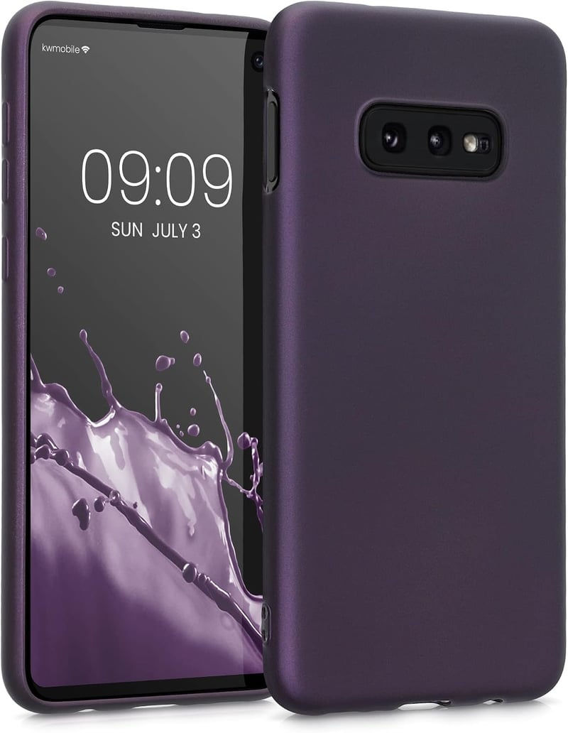 kwmobile Samsung Galaxy S10e szilikon tok - metál bordó