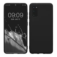Silikónový kryt kwmobile na Samsung Galaxy S20 – Flexibilný ochranný obal z TPU kompatibilný s bezdrôtovým nabíjaním – matná čierna 1
