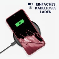 kwmobile Samsung Galaxy S24 Szilikon Tok - TPU Védőtok Kamera Védelemmel - Sötét Rózsaszín 5
