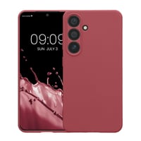 kwmobile Samsung Galaxy S24 Szilikon Tok - TPU Védőtok Kamera Védelemmel - Sötét Rózsaszín 8