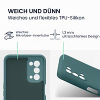 Silikónový kryt kwmobile Slim Case pre Oppo A74 (5G) / A54 (5G) – farba Arctic Night, tenký ochranný obal na mobilný telefón 2