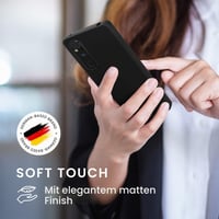 Husă kwmobile pentru Sony Xperia 1 V - Husă de protecție din silicon TPU negru, capac spate flexibil din cauciuc, compatibilă cu încărcarea wireless 4