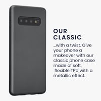 kwmobile Samsung Galaxy S10 szilikon tok - fémes szürke 3