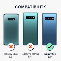 kwmobile Samsung Galaxy S10 szilikon tok - fémes szürke 2