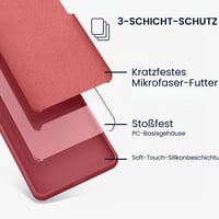 Husă din silicon kwmobile pentru Apple iPhone 14 Pro Max - Husă subțire și moale pentru telefon, compatibilă cu încărcarea wireless - Roz închis 6